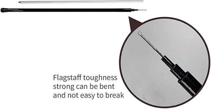 Bird Hawk Flying Kite with Pole Crops Farm Protector Bird Scarer Flying ONLY 6M Pole Without Kite