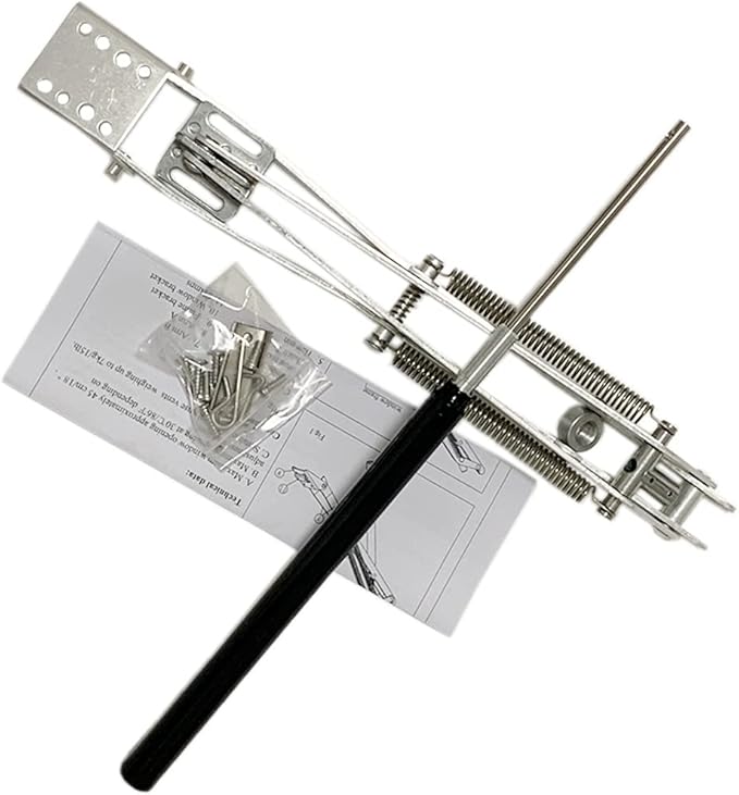 BIBISTORE Automatic Greenhouse Vent Opener Solar Powered Auto Hothouse Window Opener Wooden Cold Frame Roof Vent Opening Kit Greenhouse Accessories-(Lifts 15.4 Lbs,Double Spring)