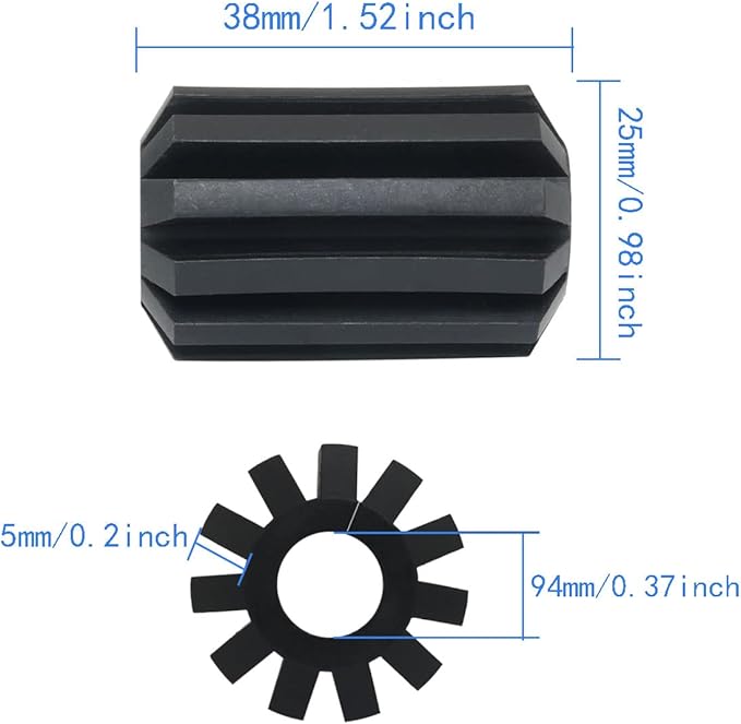 4PCS Roof Snow Rake Replacement Wheels for Shingle Saver Roof Rakes Snow Rake Wheel Replacement Wheels Snow Rakes Accessory, Black