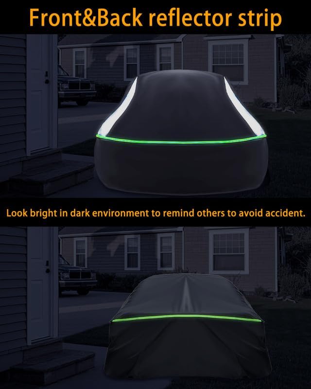 Full Enclosed Car Cover Universal Fit for CRV,RAV4,Rogue,CX5/CX30,Forester/Crosstrek,Lexus NX/UX,Tiguan,Escape,Tucson,Sportage,X1/X2,GLA/GLB, XT4/GT4,Audi Q3,Vibe/Aztek,Prius/Civic Hatchback