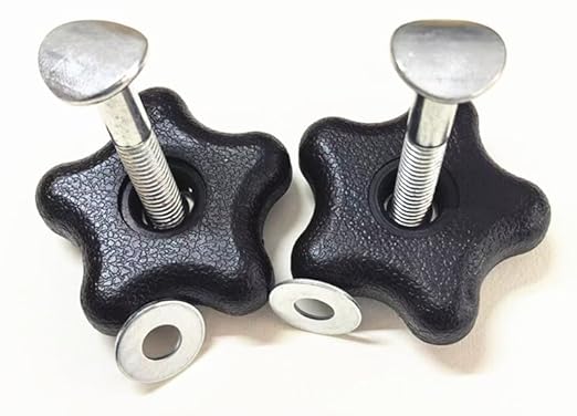 117-5976 Handle Knob and Screw Bolt Kit, Compatible with Toro Lawn Mowers/Snow Blowers Repair Part 92-2260 & 106-4161, for Most Models Toro Recycler Lawn Mower Deck Parts (2 Sets)