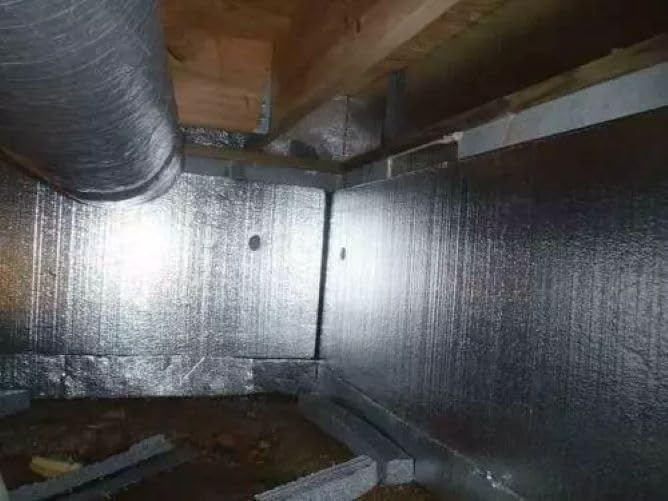 100sqft Solid Reflective Grow Room Box Mylar Film Foam Insulation Vapor Barrier