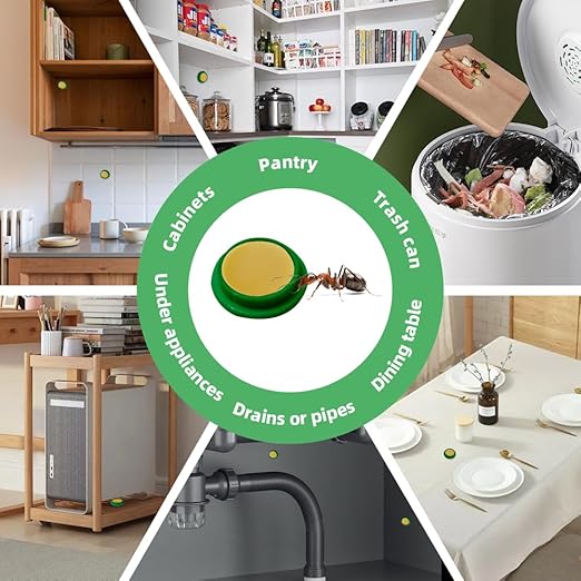 36 Pack Ant Killer Gel Bait, Long Lasting Indoor & Outdoor Ants Bait for Effective Ant Control, Safe & Easy to Use Pest Control for All Common Household Ants, Mess-Free Gel Stations