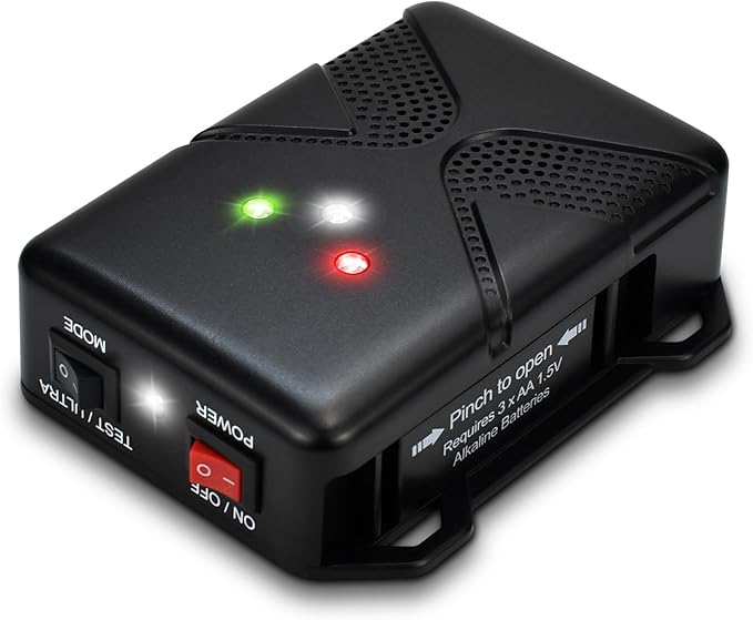 Under Hood Rodent Repeller Battery Operated Ultrasonic & Strobe Light Mouse and Rat Deterrent for Car Engines – Wireless Animal Repellent Device for Vehicle Pest Control