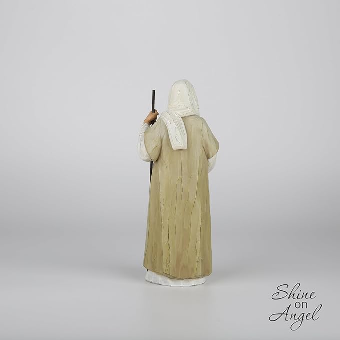 Good Shepherd Statue Jesus Holding Lamb 9.5inch Religious Modern Home Decor Figurine Indoor Tabletop Religious Gift