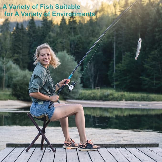 300PCS Small High-Carbon Steel Barbed Fishing Hooks with Holes, 10 Specifications of Fishing Hooks, Portable Boxed Hooks, Powerful Hooks That Can Adapt to Various Fishing Environments