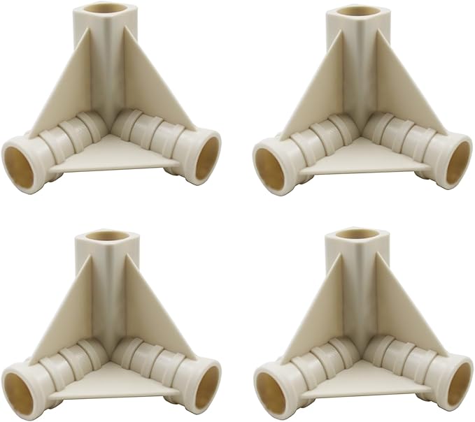 3-Way 16mm 5/8'' PVC Pipe connectors for Outdoor Grow Tent and Plant Grow Tent, 3-Way PVC Pipe Fittings Build Heavy Duty Greenhouse Frame Furniture Connectors Tent Connections