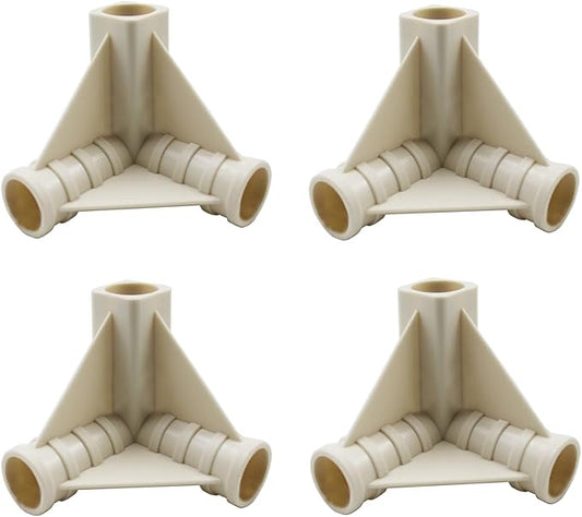 3-Way 16mm 5/8'' PVC Pipe connectors for Outdoor Grow Tent and Plant Grow Tent, 3-Way PVC Pipe Fittings Build Heavy Duty Greenhouse Frame Furniture Connectors Tent Connections