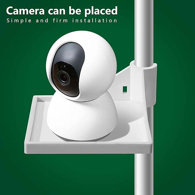 4 PCS Grow Tent Corner Shelf,16 mm Grow Tent Accessories,White Grow Tent Shelves for Place The Hygrometer Camera and Planting Equipment Black/White (White/4PCS)