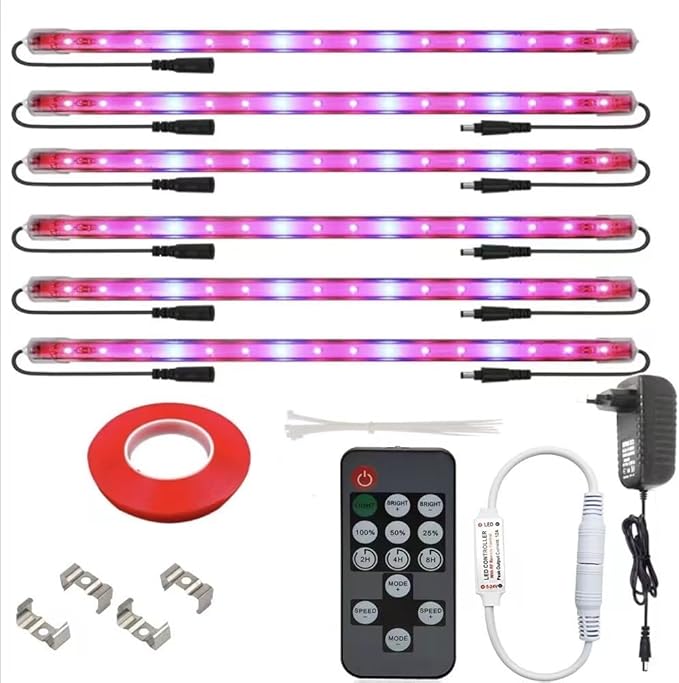 Mini Greenhouse with Grow Light , 4 Tier 27.2" L×19.9" W×61.8" H Portable Greenhouse with Zippered PVC Cover for Seed Starting Trays , Dimmable 2ft 60W Plant Light for Indoor Plant with Timer