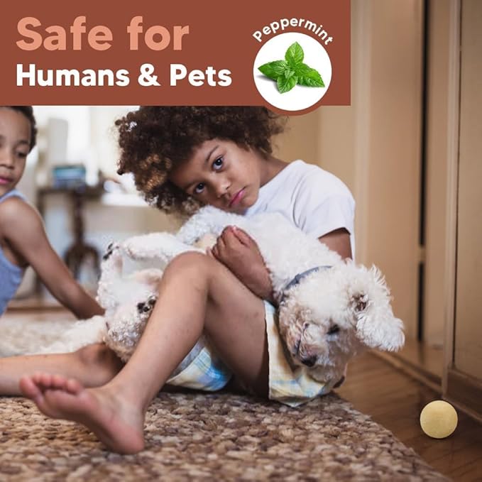 Rodent Repellent, Mouse Repellent, Rat and Mice Repellant Indoor/Outdoor, Peppermint Balls for Rodents, Mouse Deterrent That Works Indoor for Home 8-Pack