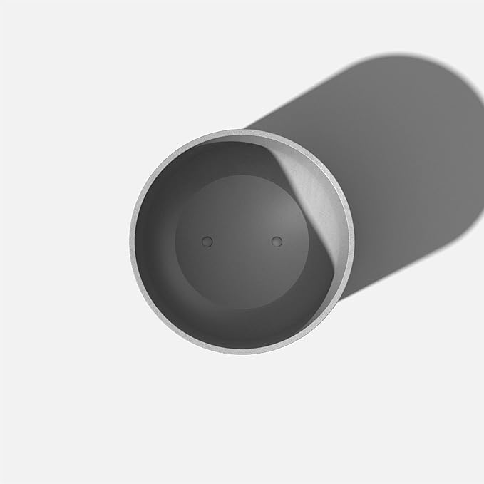 Veradek Mason Series Lima Planter - Round Planter for Indoor or Outdoor Porch/Garden | Made from Plastic-Stone Composite with Drainage Holes | Modern Décor for Succulents, Flowers, Small Plants