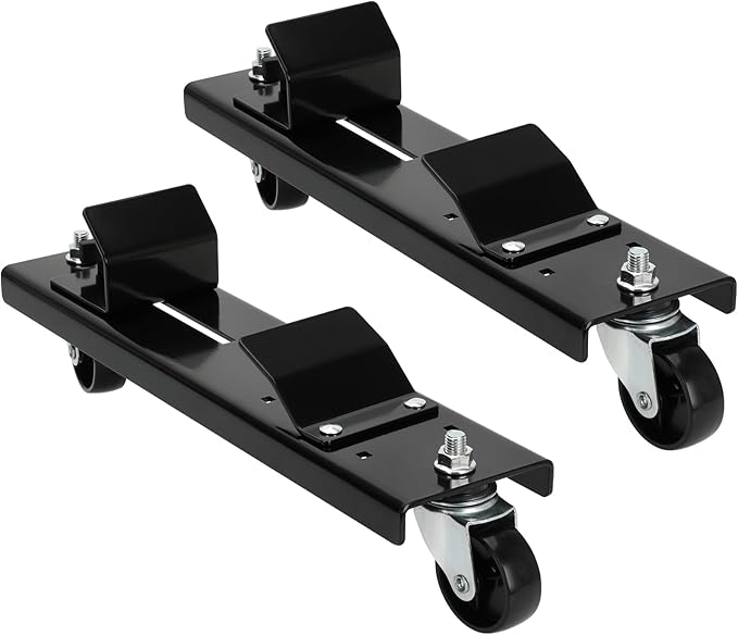 Heavy-Duty Snow Blower Storage Dollies, Replacement for John Deere LP70692, Fit 44", 47", 54" Snow Blowers, with 360° Locking Caster Wheels for Easy Movement (2PCS)