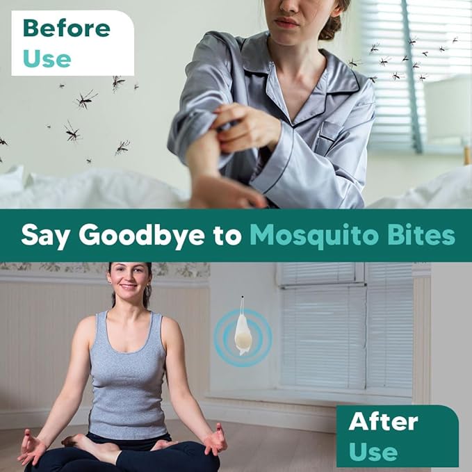 Mosquito Repellent Outdoor Patio, Mosquito Repellent Indoors, Mosquito Away Deterrent for Backyard, Camping, Travel, Outdoor 12-Packs