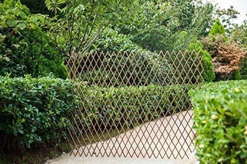 Nature Willow Trellis Expandable Plant Support Plant Climbing Lattices Trellis Willow Expandable Trellis Fence for Climbing Plants Support 36x92 Inch,Double Panel (4, Willow Wicker Fence)