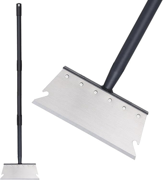 Garden Cleaning Shovel, Snow Shovel, Ice Scraper, 59 Inch Adjustable Handle Heavy Duty Garden Shovel Multifunctional Cleaning Shovel, for Lawn Edging, Scraping, Weed and Ice Removal