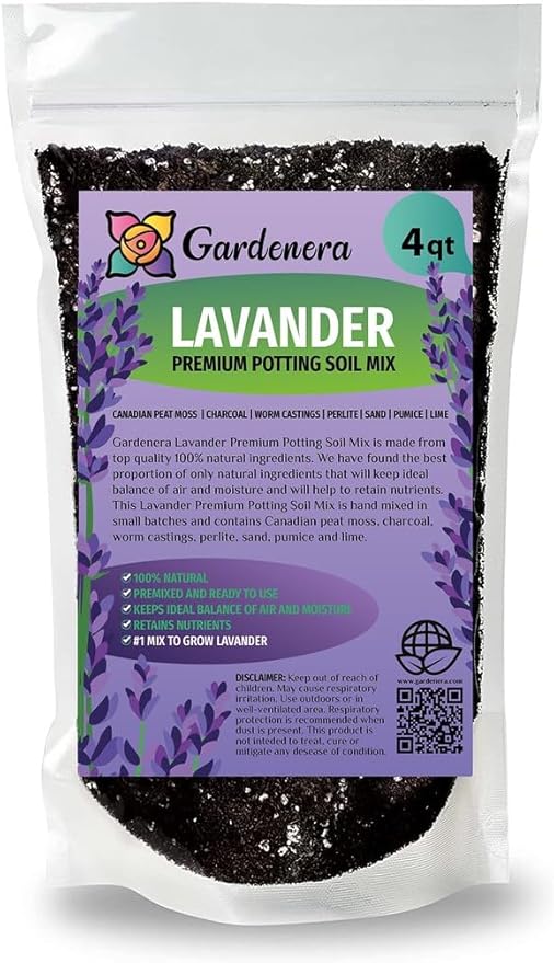 Lavender Planting Mix - Promote Healthy Root Development and Aromatic Flowers - 4 QUARTS