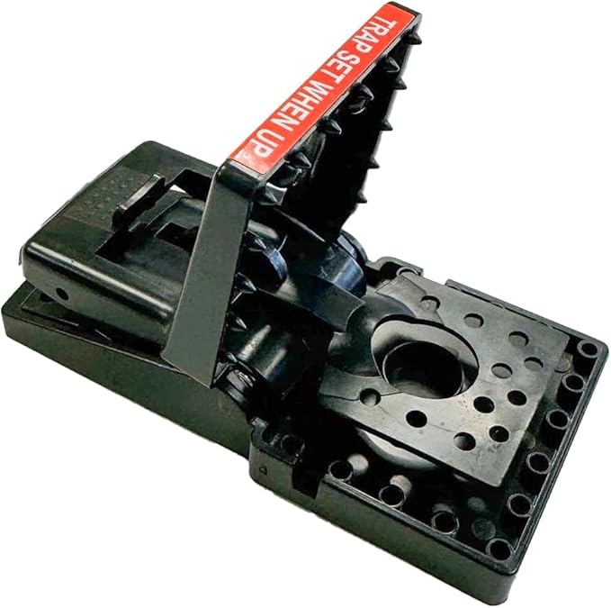 JT Eaton 409 Jawz Indoor Plastic Mouse Trap for Solid or Liquid Bait, Instant Kill Mouse Traps, No-Touch Disposal with Trap Set Indicator 6-Pack