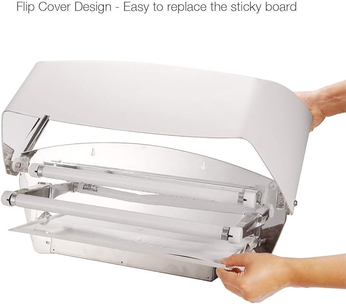 Faicuk WS130 Wall Sconce Fly Light Trap for Capturing Flies, Moths, Gnats, Mosquitos and Other Flying Insects, Ideal for Warehouses, Schools, Hospitals, Restaurants, Commercial Kitchen