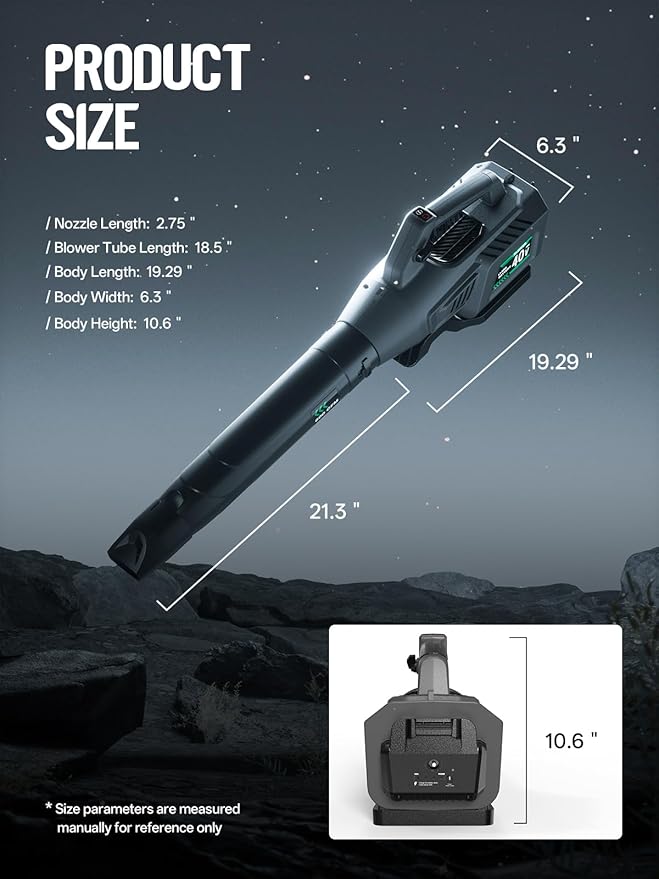 Leaf Blower Cordless, 40V 600CFM &180MPH Electric Leaf Blower with 5.0Ah Battery, Fast Charger and Extension Tube for Blowing Leaves Snow for Yard Garden Lawn Care, Grey