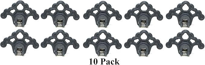 Plastic Roof Ice Guard Snow Guard Snow Stops for Standing Seam Metal Roofing - Multi-Color/Multi-Pack Listing (10, Grey)