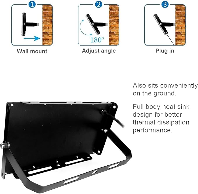 4 Pack 100W UV Black Light, Black Lights for Glow Party, IP65 Waterproof, for Blac k Light Party, Stage Lighting, Halloween, Body Paint, Fluorescent Poster, Neon Glow