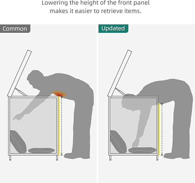 YITAHOME 260 Gallon Wicker Deck Box, XXL All-Weather Outdoor Storage Box, Extra Large Rattan Storage Bin for Patio Furniture, Outdoor Cushions, Pool Storage and Garden Tools (Black)