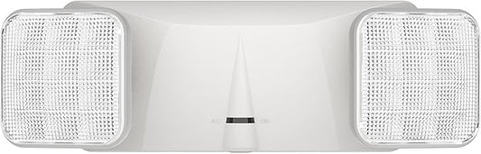 1 Pack Led Emergency Lighting White, Adjustable Square Head Emergency Light with Battery, 90 Minutes-UL Listed-Wall Mount, Hard Wired, 120-277VAC, Fire Resistant