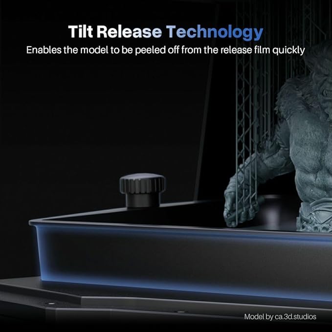 ELEGOO Saturn 4 Ultra 12K Resin 3D Printer, with Smart Automatic Leveling, 10-Inch 12K Monochrome LCD, 150mm/h Faster Printing Speed,8.62x4.84x8.66 Inch Printing Size