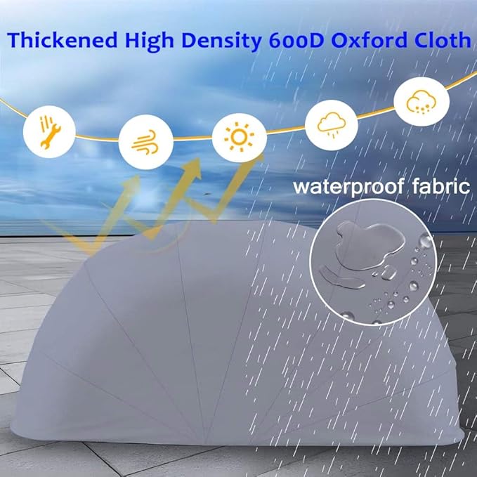 Heavy Duty Stainless Steel Carport, Retractable Car Awning, Semi-Automatic Mobile Folding Garage for Outdoor,Lockable,Durable Shelter,Grey (L5.9 * W2.7 * H2.45m)