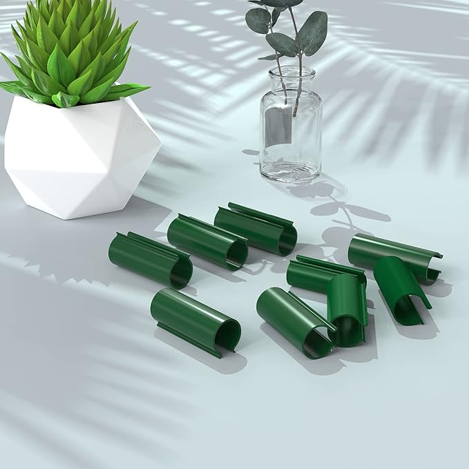 Jetec 64 Pieces Pool Cover Clamps for Above Ground Pools PVC Pipe Clips for Greenhouses, Row Covers, Shelters, Bird Protection, 2.4 Inches Long(1/2 Inch,Green)