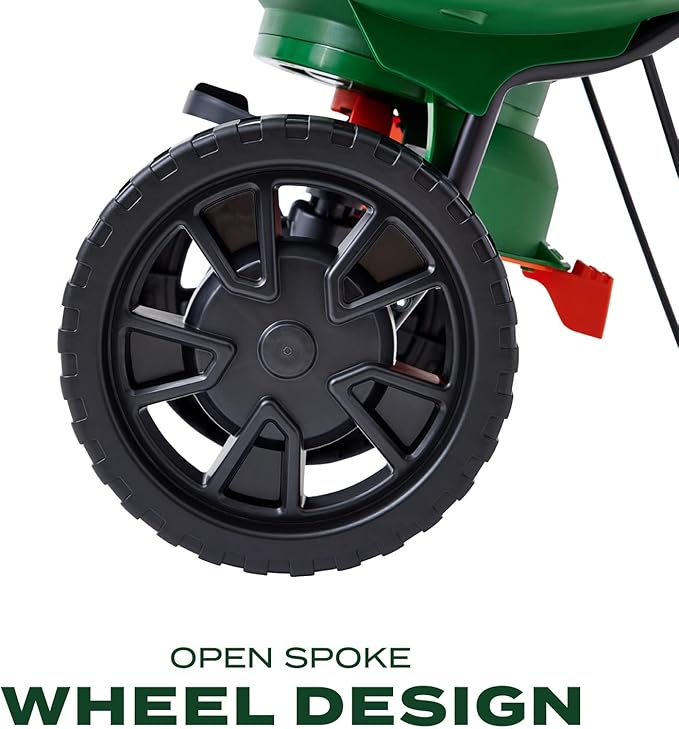 Scotts Turf Builder EdgeGuard Mini Broadcast Spreader for Seed, Weed and Feed, Fertilizer, Salt, Ice Melt, Push Spreader Holds up to 5,000 sq.ft. Product