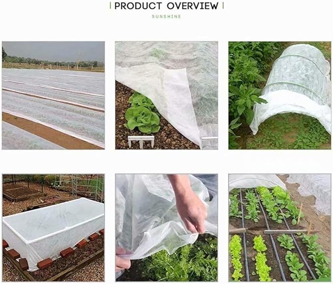 Agfabric Row Cover Warm Worth Floating Covers,1.2oz 10'x100' Plant Blanket Roll Style for Frost Protection,Harsh Weather Resistance&Seed Germination.White