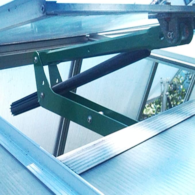 BIBISTORE 132 Lbs Capacity Heavy Duty Automatic Greenhouse Vent Opener Solar Power Auto Hothouse Window Opener Greenhouse Roof Vent Kit Greenhouse Accessories Perfect for Heavy Windows