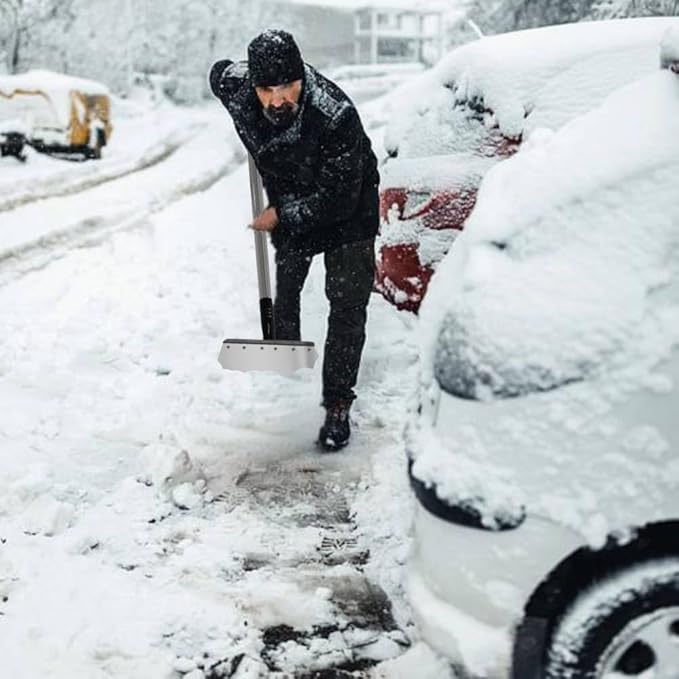 Multifunctional Garden Shovel – 54" Heavy Duty Stainless Steel Cleaning Tool with Adjustable Handle for Weeding, Lawn Edging, Snow/Ice Removal & Digging, Durable Outdoor Spade & Scraper