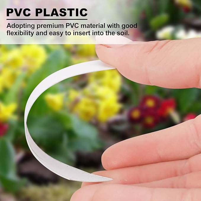 YaeCCC 1000 Pcs 4 Inches Plant Labels Plastic Plant Tags Nursery Garden Labels Pot Marker Garden Stake Tags for Fruit Trees, Flowers, Shrubs, etc