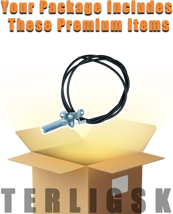 60-210 Throttle Control Cable Assembly - Professional Mower with 72-inch Cable, Compatible with Laser 94509