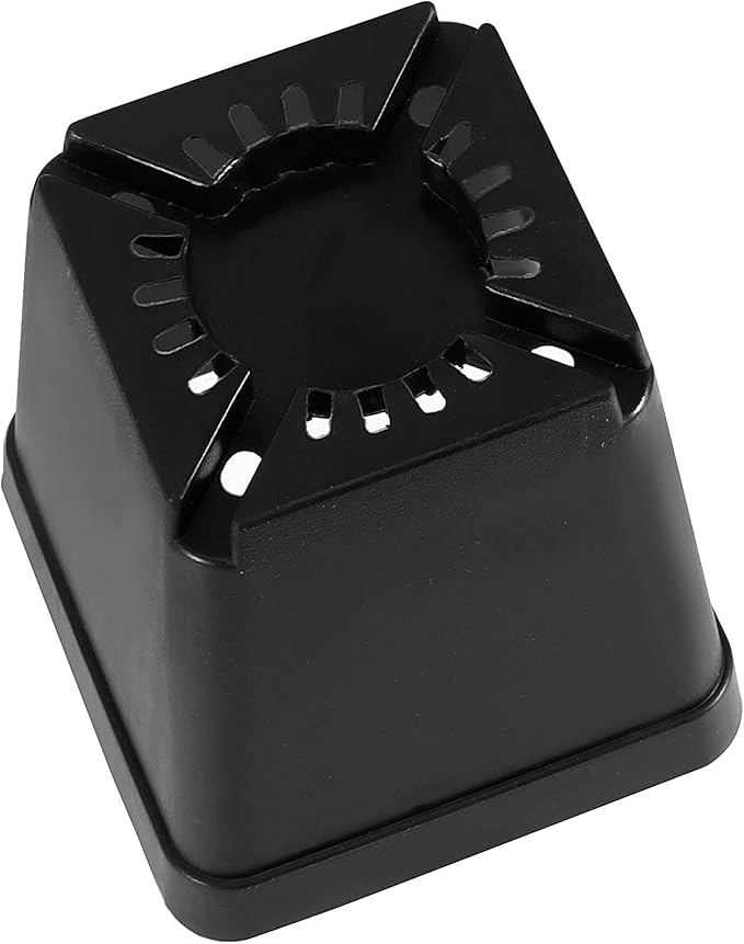 HOIGON 100 Pack 3 Inch Black Square Nursery Pot, Durable Thickened Plastic Nursery Pots with Drain Holes, Small Square Planting Containers for Flower Tomatoes Basil