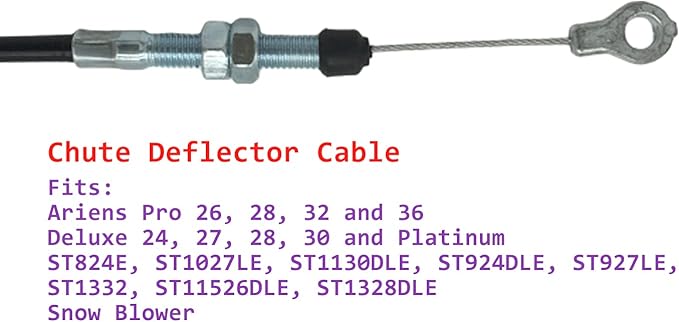 06900406 Snow Blower Chute Deflector Cable for Ariens Deluxe and Pro Snow Thrower Replaces 06900018