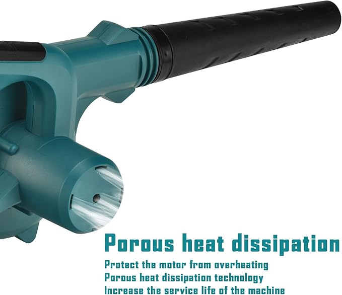 LIKI 20V Brushless Cordless Leaf Blower with 4.0Ah Battery & Fast Charger | 2-in-1 Sweeper/Vacuum, 3-Speed Adjustable, 20,000 RPM for Leaves, Snow, and Outdoor Cleanup(4.0Ah Battery and Charger)