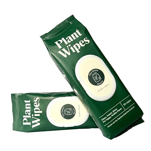 Plant Leaf Cleaner & Leaf Shine, Plant Cleaner | 2 Pack of 50 (Total 100 Count)