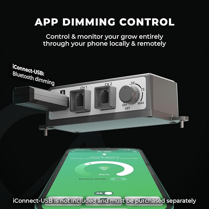 MARS HYDRO 3x3 Smart Grow Tent Kit Complete System,150W FC1500 Samsung LM301H Grow Light,App Dimming Control,1680D High Reflective Mylar,with Smart WiFi App Control Ventilation System,10 Speed Fan