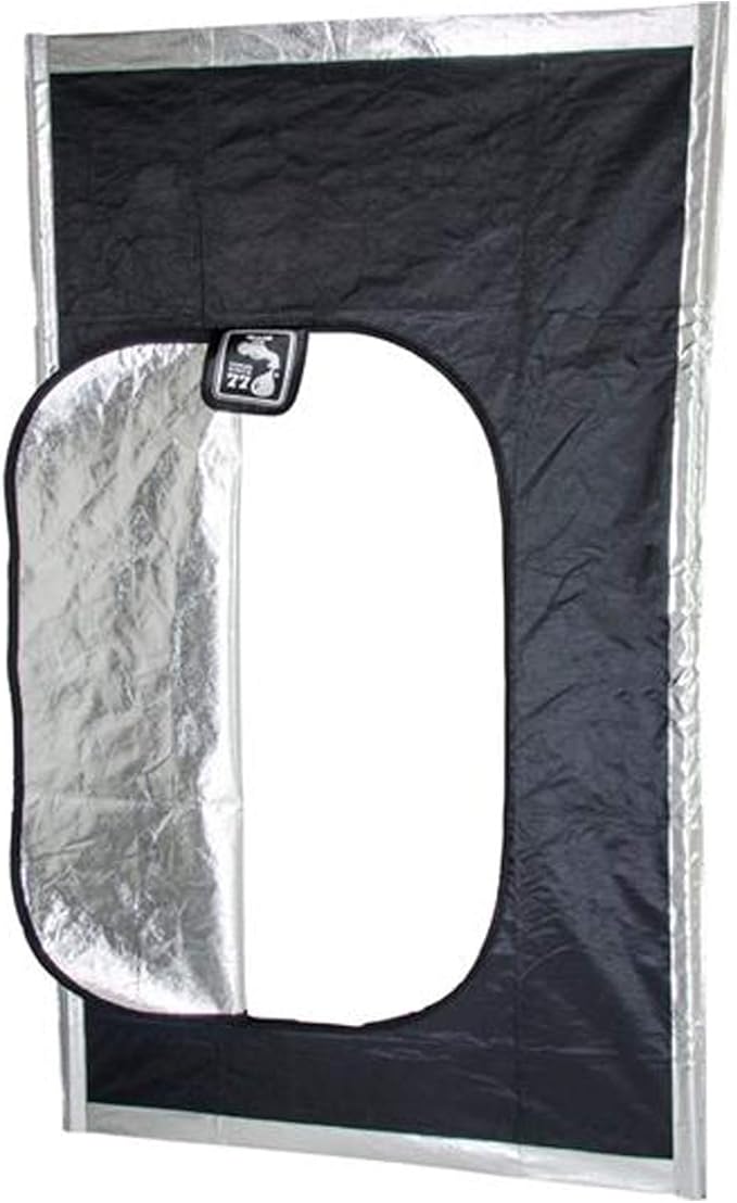 Hydrofarm Black Hatch Zipper Door 57 1/2" w x 96”h