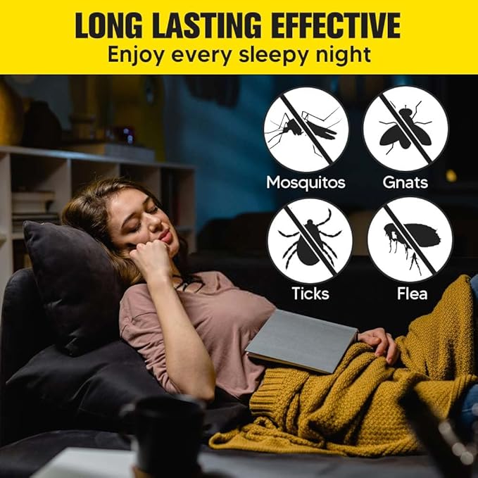 Mosquito Repellent Outdoor Patio, Mosquito Repellent Indoor, Natural Mosquito Repellents for Yard, Simply Hang Where There are Mosquitoes, Effective for 120 ft² and 90 days-8P