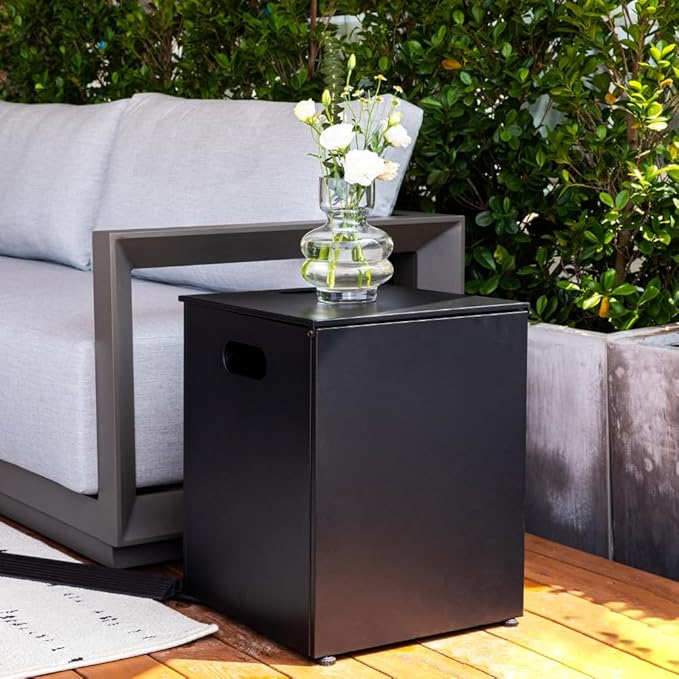 Westwood 50” Propane Fire Pit Smokeless Firepit Converts to Outdoor Gas Fire Pit for Outside Patio Firepit Table Includes Windscreen Rain & Tank Cover Lava Rocks Lid CSA Certified