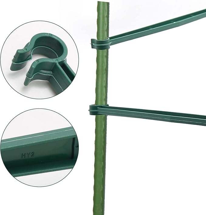 50PCS Stake Arms for Tomato Cage,11.8 Inches Expandable Trellis Connectors for Climbing Plants, Garden Plants, Vegetables, 16mm