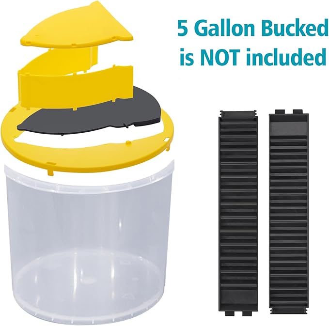 Mouse Trap Bucket Adapted to 5 Gallon Bucket Lid Rat Trap Automatic Reset for Indoor Outdoor Use Reusable (1P)