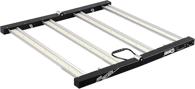 Lucius 400W LED Grow Light with LM281B Diodes, 2.9 µmol/J High Efficiency, Dimmable 4-Bar Light with 1344 Diodes, Full Spectrum Plant Grow Lamp for Indoor Plants, Seeding, Veg, Bloom, 120/240/277V