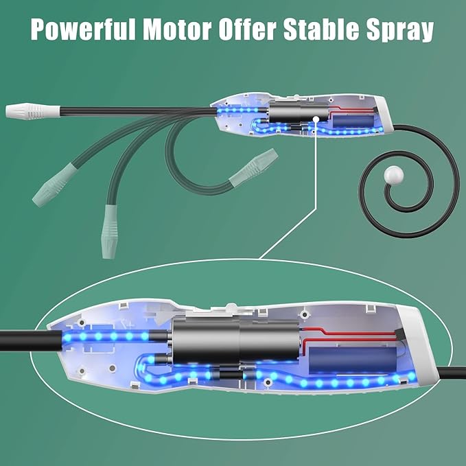 Battery Powered Sprayer 0.5 Gallon/2L Garden Sprayer with Upgraded USB Rechargeable Automatic Plant Mister Electric Sprayer in Lawn and Garden