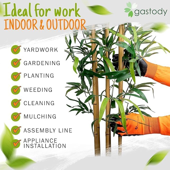 Gastody™ Long Sleeve Gardening Gloves Women and Men - Long Cuff Garden Gloves, Multipurpose Heavy Duty Outdoor and Indoor